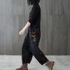Womens Spring Autumn Harajuku Denim Jumpsuit Casual Overalls Streetwear Vintage Nine Split Jeans Female Loose Hip Hop Rompers