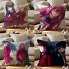 Classroom Of TheElite Anime Cushion Cover Anti-dustmite Pillowcase Invisible Zipper Silky Short Plush Sofa Cushion Cover