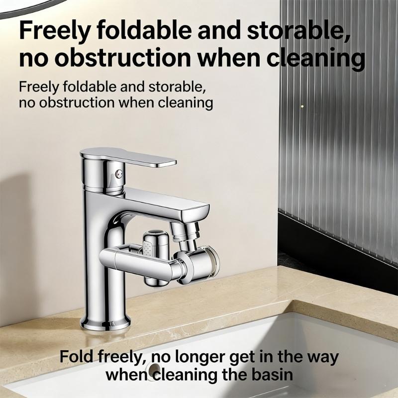 360 Degree Swivels Spouts With Regulable Arm Flexible Goosenecks Faucet Extenders for Sink Faucet Modern Bathroom