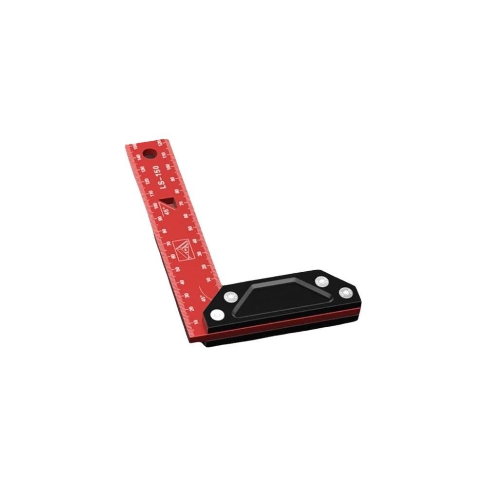 Aluminum Zinc Zinc Alloy Carpenter Square Wide Base L Square Right Angle Ruler  Construction 15cm