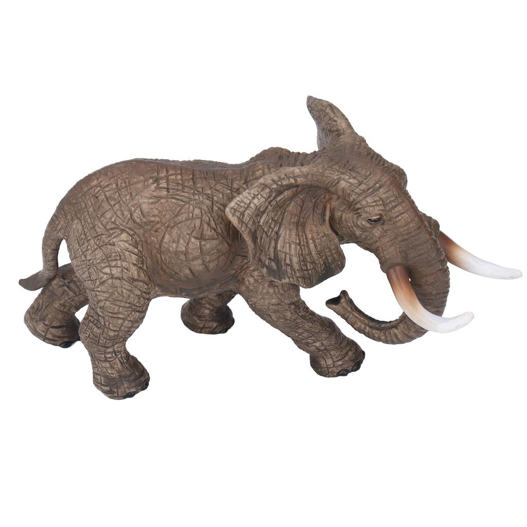 Elephant Figurine Model Vivid Details High Simulation Elephant Model Ornament for Home Decoration