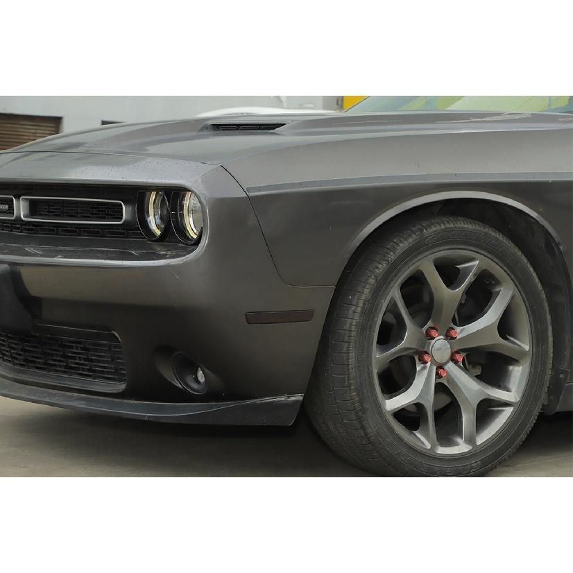 Car Front Rear Wheel Eyebrow Light Lamp Decoration Cover Stickers Frame for Dodge Challenger 2015-2022 Auto Exterior