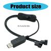 USB To 4Pin Fan Converter Cable With 12V Sets Up Voltage Output Line Fast Speed For Desktop Coolers