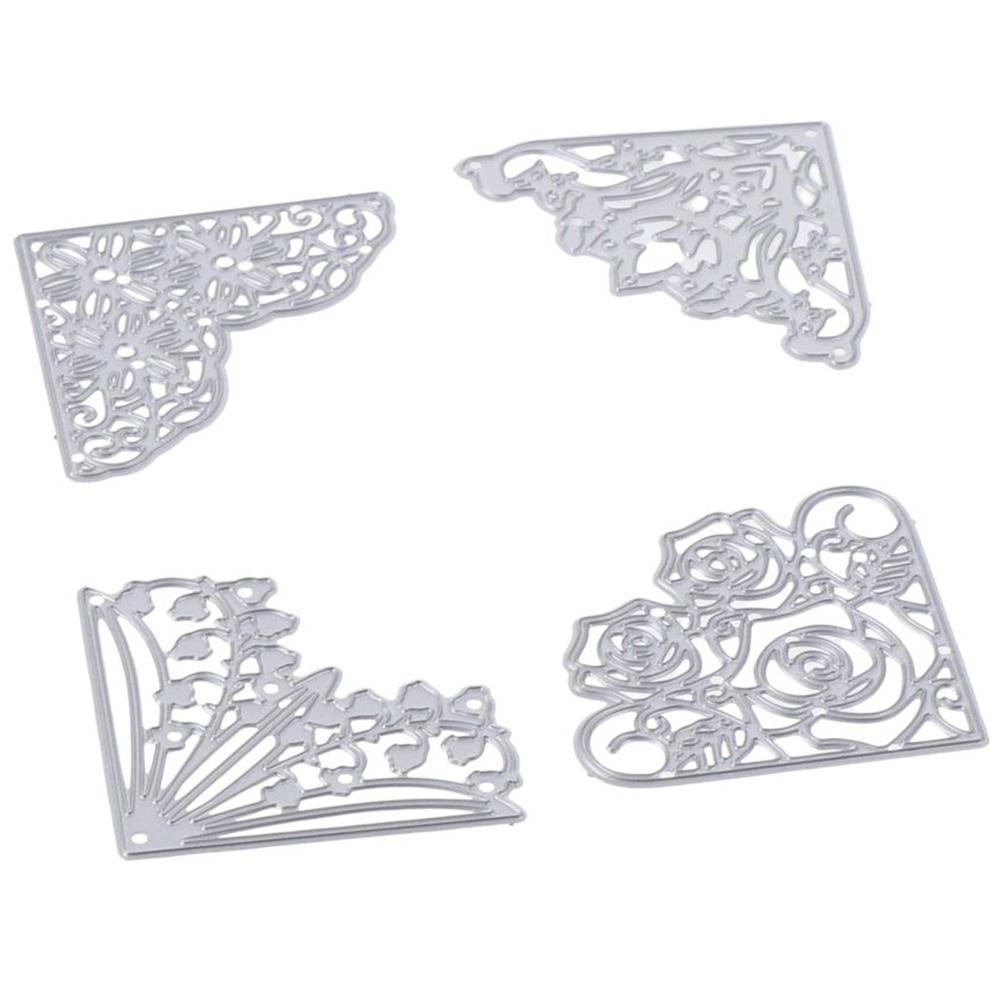 8Pcs Lace Flowers Die Cuts Flowers Lace Die Cuts Embossing Template Stencil Mold  DIY Album Decor