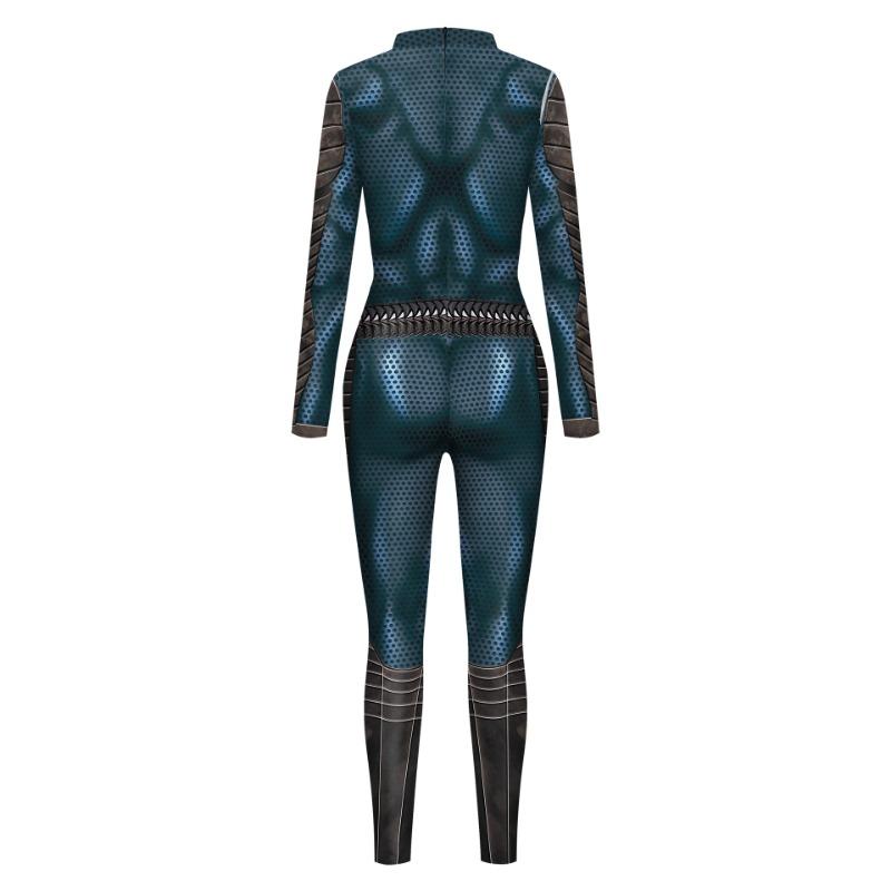 Herbst Halloween Aquaman Anzug Digitaldruck Cosplay Strumpfhose Einteiler