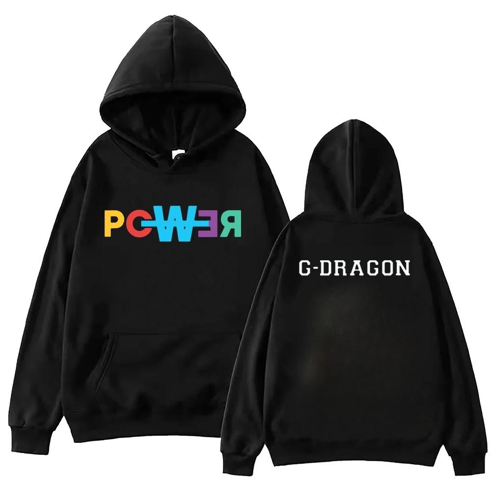 

G Dragon POWER Same Hoodie Harajuku Hip Hop Hoodie Sweatshirt 2XL