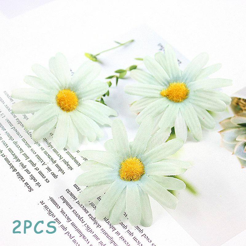 2 szt. Słodkie spinki do włosów z stokrotkami, klips do grzywki na bok, urocza mała spinka do włosów w kształcie słonecznika, damskie akcesoria do włosów do codziennego użytku
