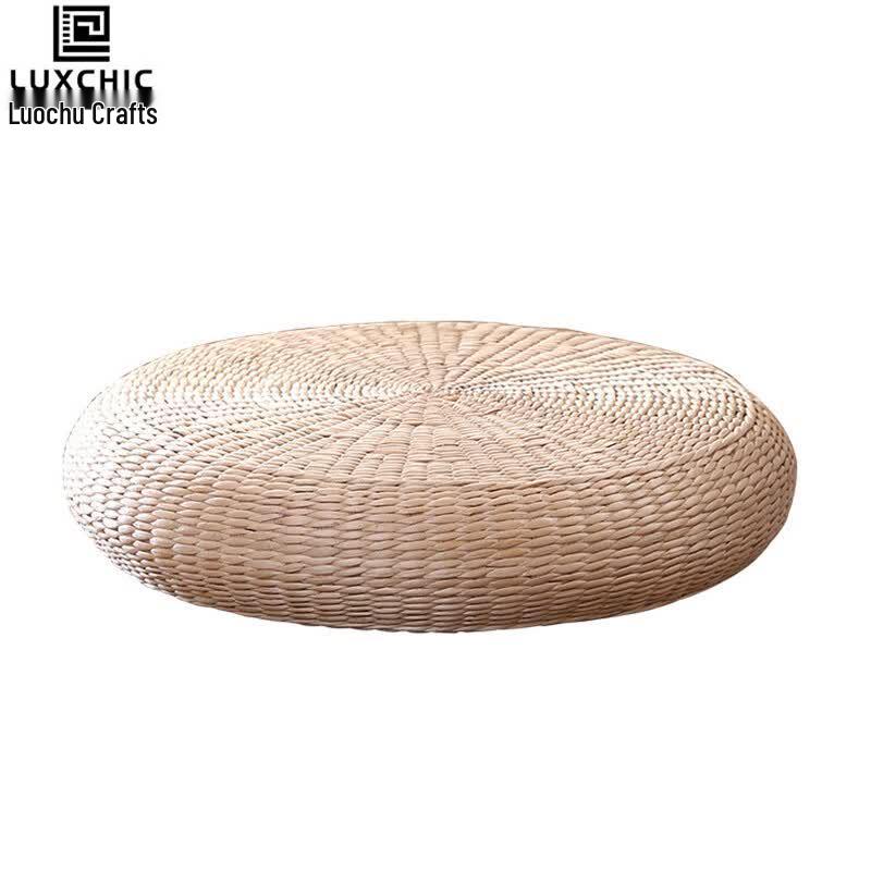 Luxchic Handmade Rush Grass Meditation Cushion
