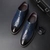 Men Oxford Genuine Leather Dress Shoes Formal Business Shoes Lace Up Flats Male Casual Shoes