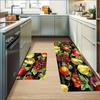 1Pcs Fresh Fruit Pattern Kitchen Mat Soft Thickened Kitchen Floor Mat Waterproof Non-slip Oil-proof Floor Mat Runner Rug