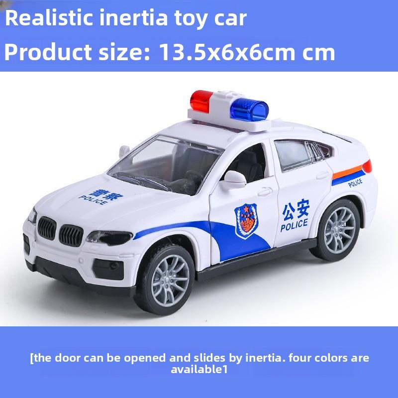 Children's Inertia Police Car Toy Boy Simulation Off-road Drop-resistant Fire Car Model Gift