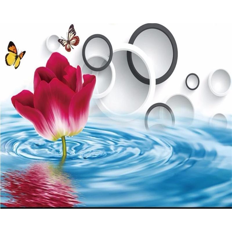 Rose Wallpaper Photo Big Mural 3d Living Room Bedroom Background Decor Wallpaper