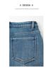 Zhi Zhi Winter Cropped Wide-Leg Fleece Jeans for Petite Women - Thick Plus Velvet Stretch Denim