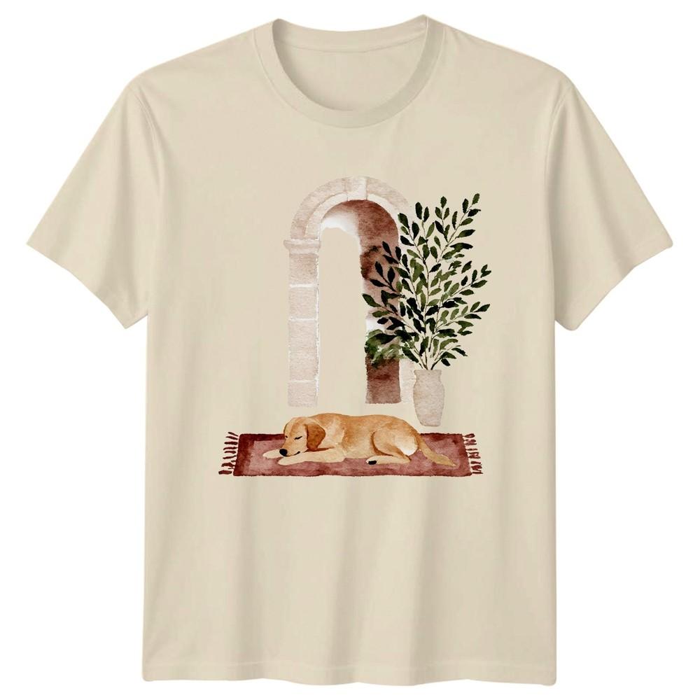 Sleeping Dog Cozy Home Dogs Animals Unisexs TShirt Unisexs Tee Graphic Unisex Top