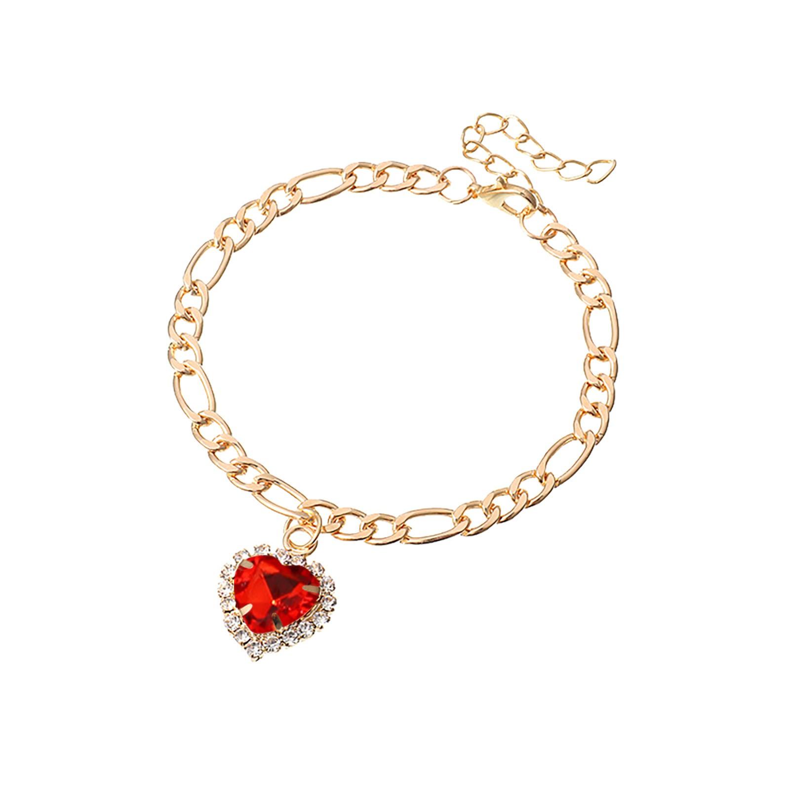 Браслет Love Zircon, индивидуальный креативный браслет с персиковым сердцем, подарок на день матери