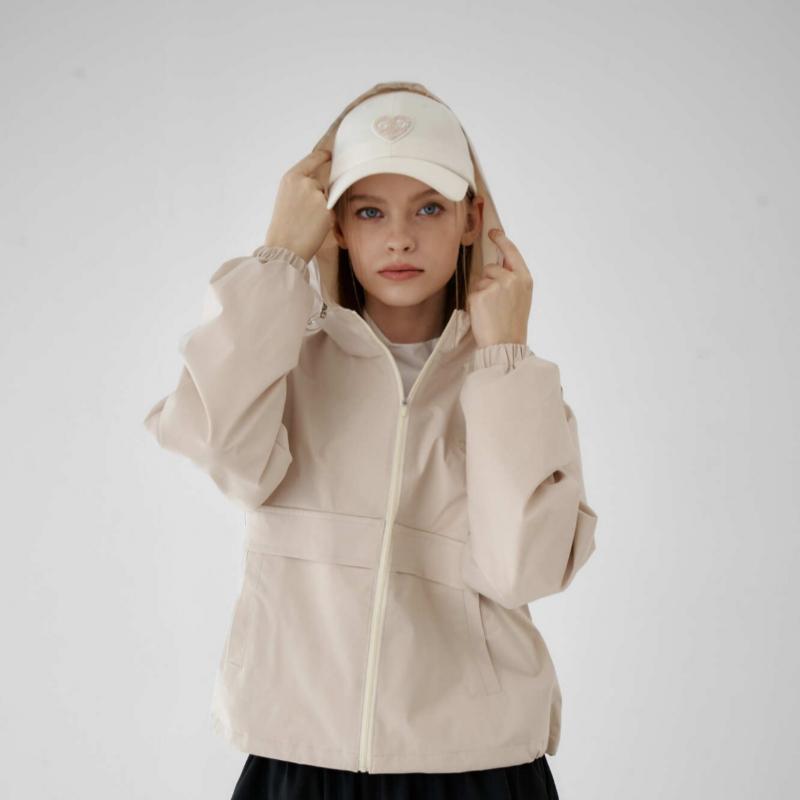 Goxo Woven Ballcap Smile Heart Beige
