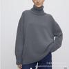 2026 autumn and winter hot sale turtleneck loose knitted top sweater women's clothing European and American spot, multi-color 066