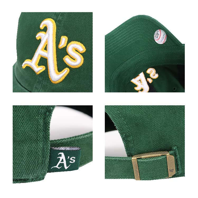 47 Brand Cap Clean Up Low Cap MLB Oakland Athletics Dark Green Free Size