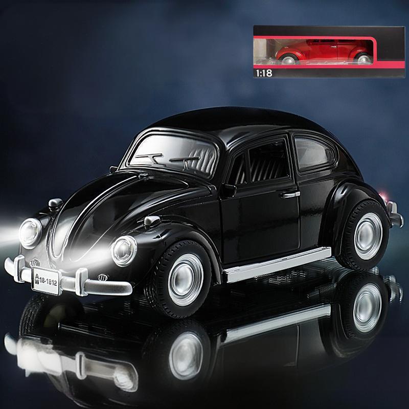 1/18 Volkswagen Beetle 1955 Alloy Metal Diecast Model Car Toy Car High Simulation Classic Collection Hobbies Holiday Gifts Child