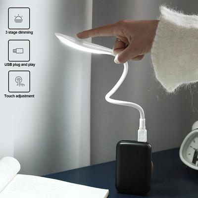 Mini Portable Laptops USB LED Night Light PC Laptops Table Desk Lamp Touch Switch Portable Flexible Adjustable Eye Protection