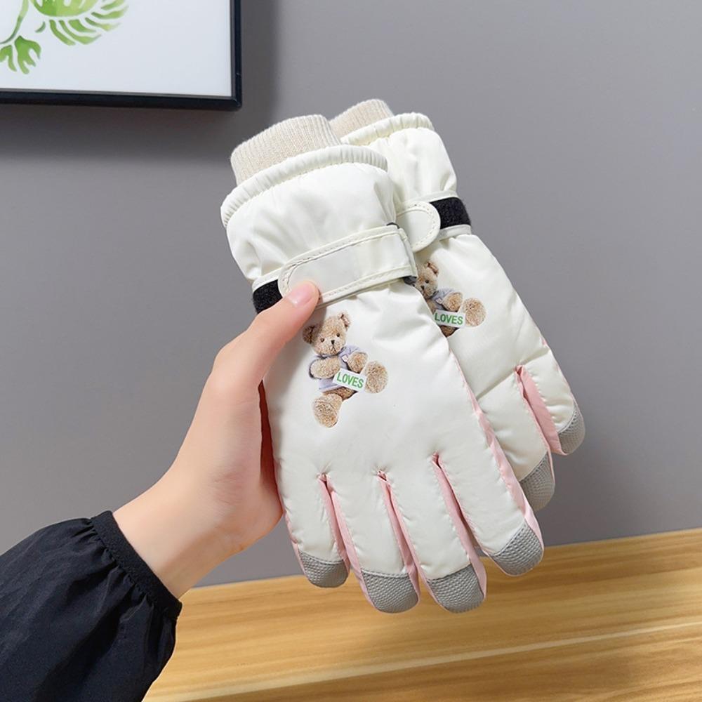 

Touchscreen Winter Warm Gloves Pink Motorcycle Gloves Windproof Skiing Gloves Men Style 3