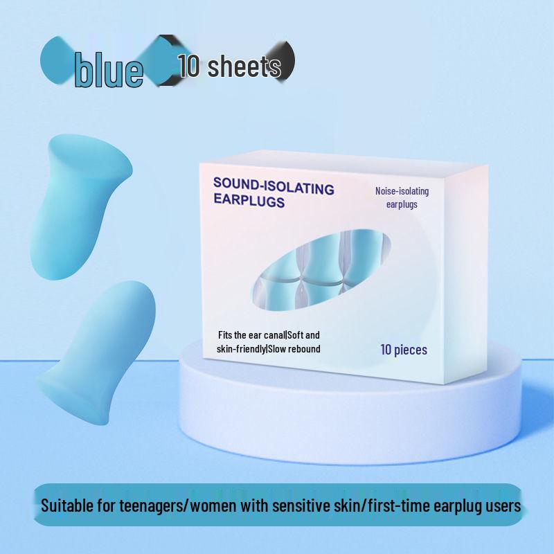 Silicone Noise-Cancelling Earplugs for Sleeping & Swimming (Waterproof, Soundproof, In Stock)