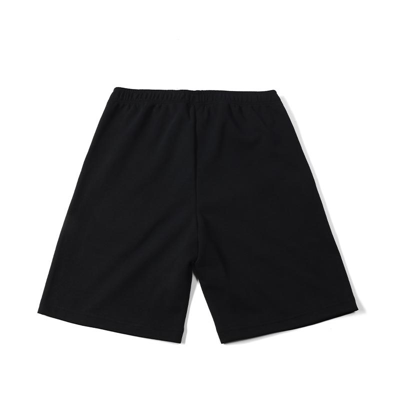 Li Ning Embroidered Logo Knitted Loose Fit Five-Point Casual Shorts Unisex Shorts Black AKSU747-1