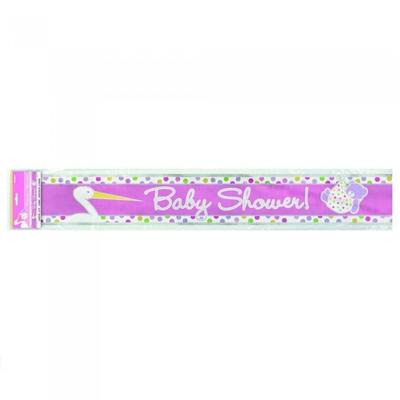 Unique Party Girl Stork Baby Shower Banner