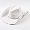 Women Western Cowboy Hat Wide Brim Rhinestone Star Cowgirl Hats for Wedding Reception Dance Floor Bachelor Party Costume