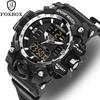 Top FOXBOX Men's Military Watch Sports Chronograph Waterproof Quartz Clock Digital Men's Watch Relogio Masculino High Quality