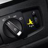 Weather Resistant Reflective Car Button Reflective Adhesive Stickers Decals for Inner Switches Protection Yellow Design