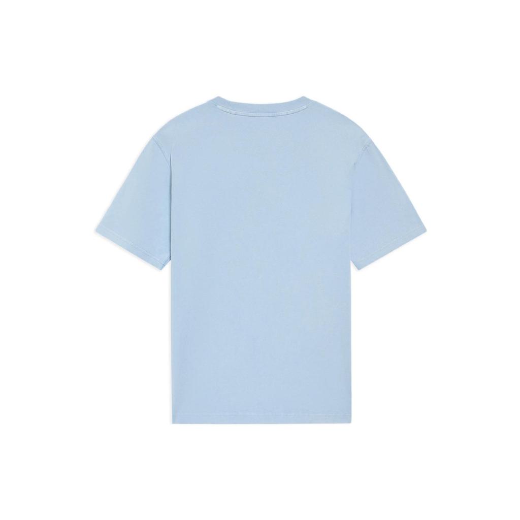 Li-Ning Solid Color Round Neck Casual Short Sleeve T-Shirt Men Tops Mist-Blue AHSS361-8