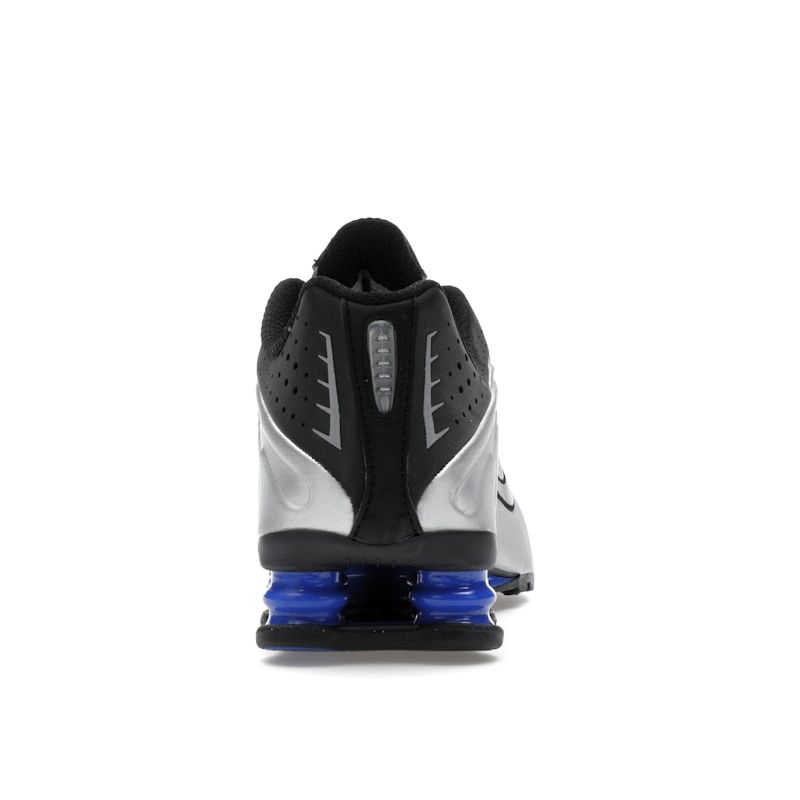 Nike Shox R4 Metallic Silver Racer Blue Women Sneakers Black AR3565-006