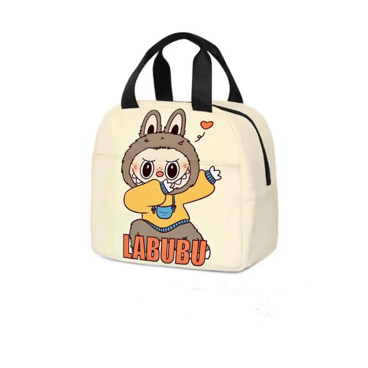 Labubu Cartoon Lunch Tote: Insulated Aluminum Foil Bento Bag for Students  5374