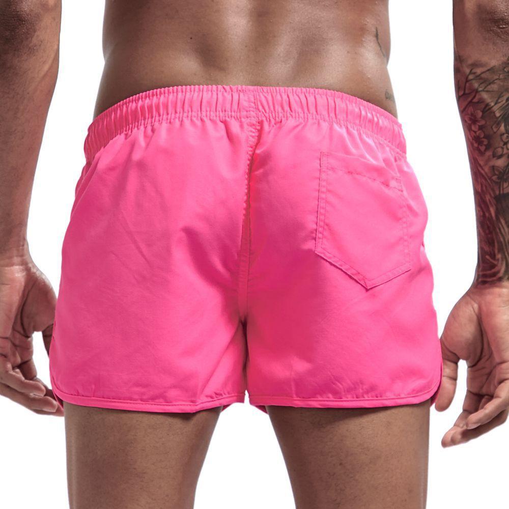 Neue modische Herren-Badeshorts aus Polyester, schnell trocknend, mehrfarbig, Sportshorts, Herren-Dreikammer-Shorts