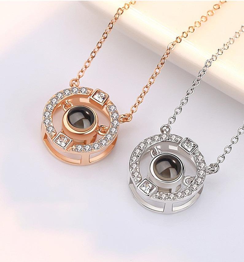 Starting and End Projection I Love You Female Clavicle Chain