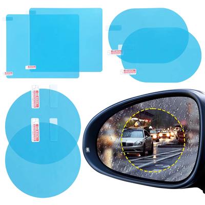 Auto-Rückspiegelfolie, Seitenfenster, regendicht, klare Folie, 2 Stück, Antibeschlag, Fensterspiegel, Schutzfolie, Aufkleber, Autozubehör