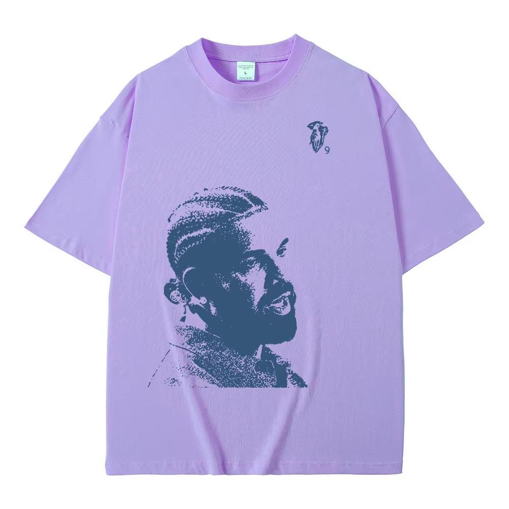 Vintage Rapper Drake Portrait Graphic T Shirt Mens Fashion Hip Hop Short Sleeve 100%  Oversized T-Shirts Streetwear Unisex