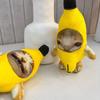 Banana Cat Voice Keychain Cute Funny Creative Trick Doll Bag Pendant Banana Cat Plush Vocal Pendant