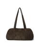 Covernat Woman Clover Heart Bubble Corduroy Duffle Bag Brown