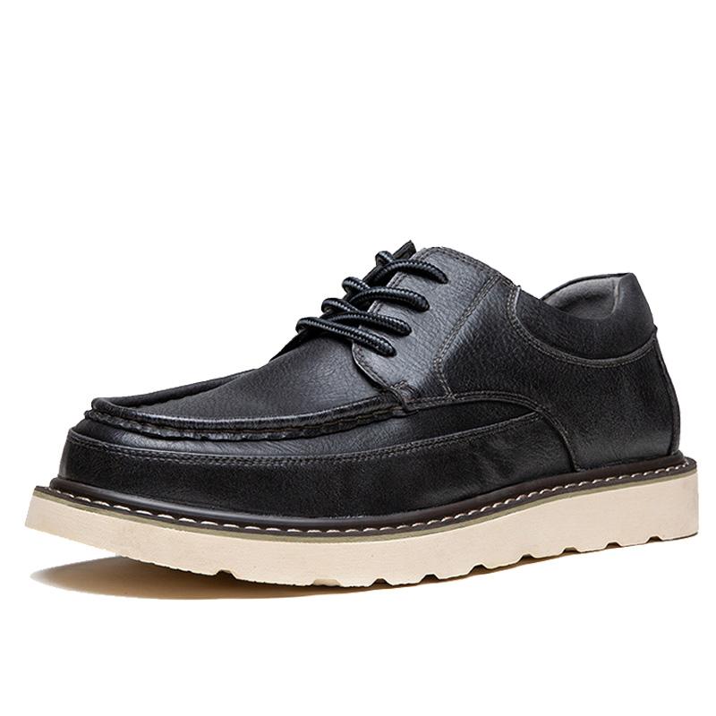 

Men s Genuine Leather Casual Shoes Platform High Heel Highten Sneakers Outdoor Sport Street Fashion Black Shoes Size 47 48 48 чёрный