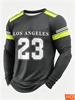 Men's T-Shirt basketball jerseyt Long Sleeve Autumn Striped Round Neck Outdoor Sports T-Shirt for Men Sport Men's Jersey T-shirt