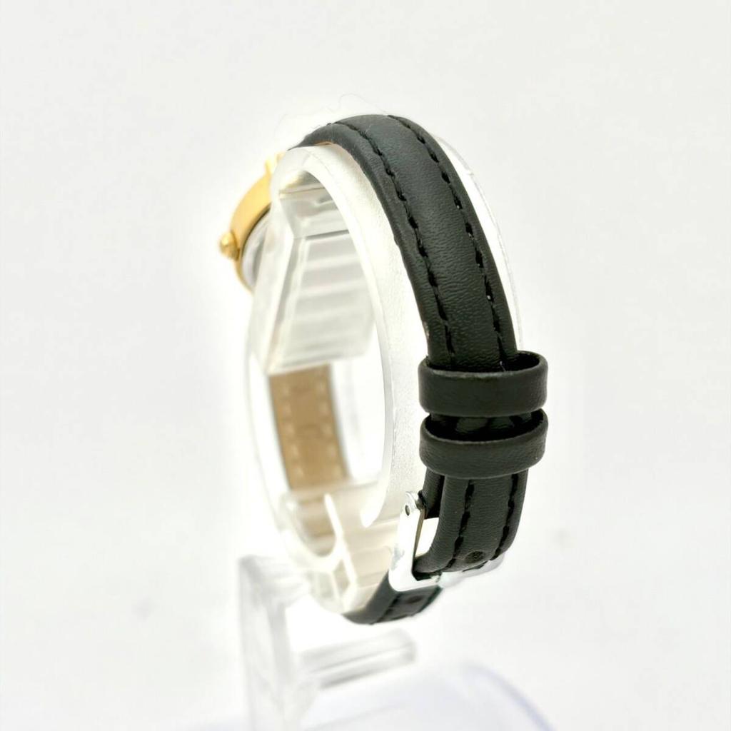 SEIKO Watch Gold Oval 163972 New Strap [Excellent Condition/ New Battery] Ladies' 2P21-5D10