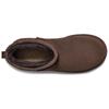 UGG Essential Split Cow Leather Short Snow Boots Women's Chocolate Sneakers 1115030-CHO