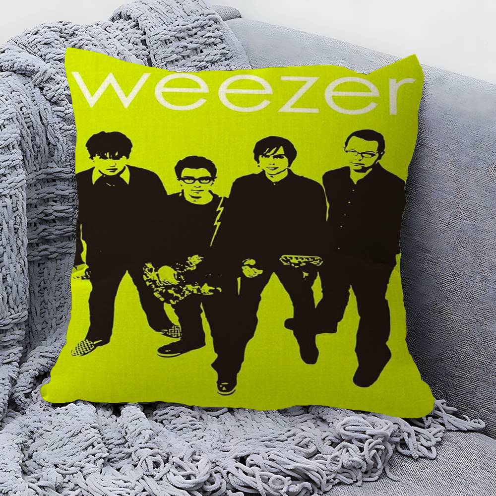 Weezer Music Band Cushion Cover Polyester Sofa Cushions Decorative Throw Pillows Home Decoration Pillowcover