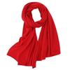 New Solid Color Cashmere Knit Scarf - Fashionable Winter Shawl for Couples