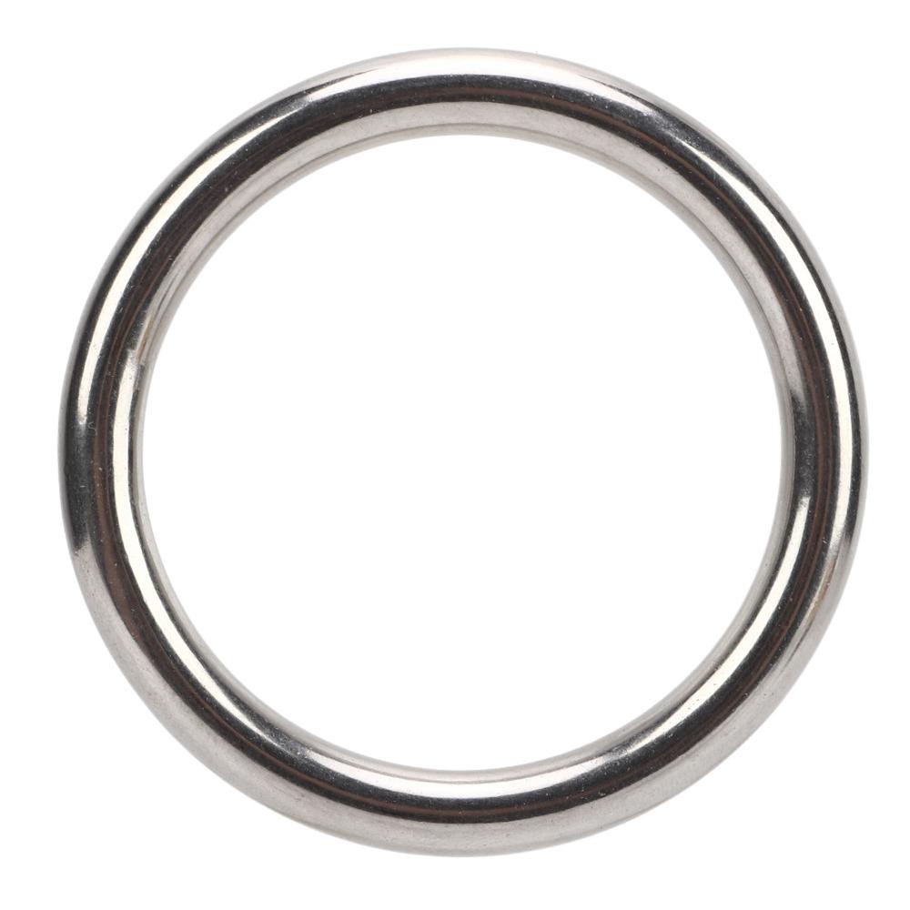 7 Pcs Silver O Ring Rustproof Solid Round Buckle Durable Stainless Steel O Ring  Diving Accessory