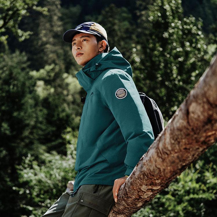Skechers Cube Series 3 In 1 Down Inner Liner Warm Windproof Waterproof Wear Resistant Jacket Men Jacket Seaweed-Green L424M143-02ZG