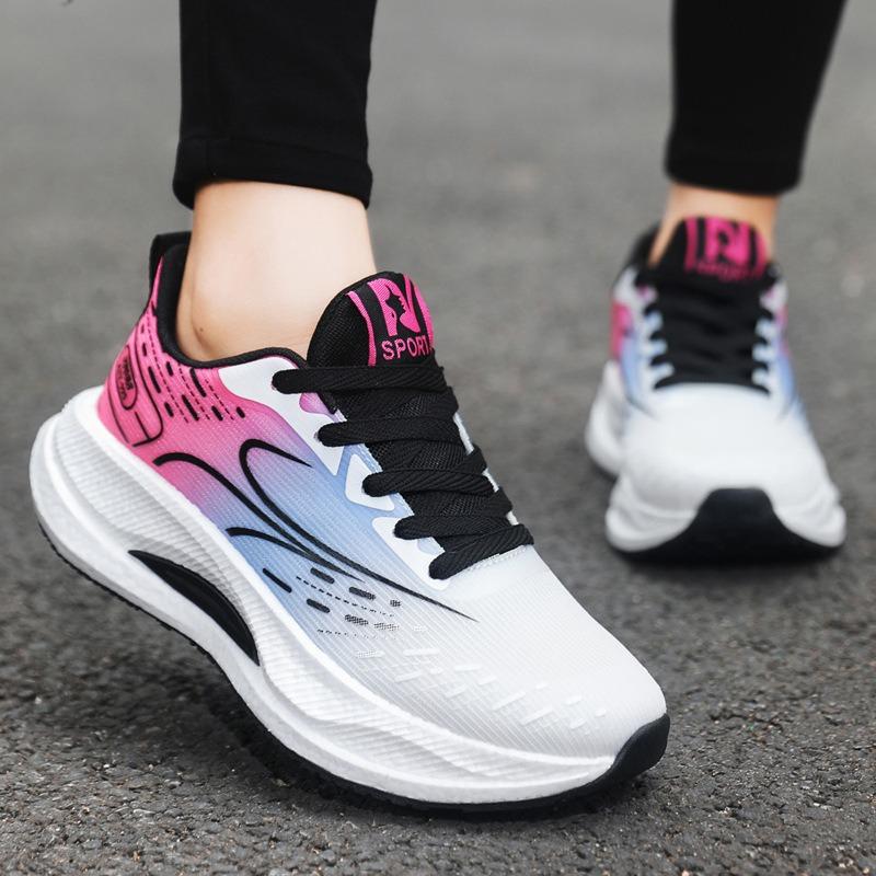 Sneakers spring new youth daily outdoor running shoes fashion trend lace-up breathable men's shoes