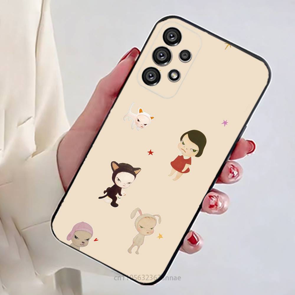 Y-Yoshitomos Art N-Nara Phone Case for Samsung Galaxy A73,23,53,33,14,24,13,72,22,52,32,54,A34 Soft Cover